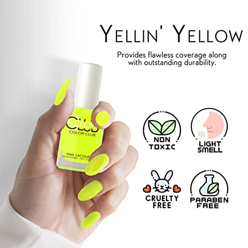 Color Club So Lit Collection Neon Nail Lacquer - Long-Lasting Polish #TOP4
