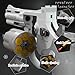 Dreamplay Soft Bullets Revolver Toy Gun, Realistic Foam Blasters Revolver Shooting Game Role-Playing Props Gifts for Adults Children with 12 Shells 100 Bullets and 3 Targets (Green)