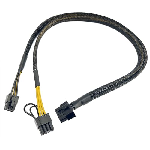 HSSDTECH 10pin to 6+8pin �d���P�[�u�� HP �p PROLIANT DL380 G9 580 G7 and TOP GPU 50CM Power Supply Cable