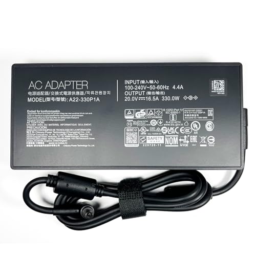 Chargeur 330W 20V 16.5A stable pour PC portable gamer ASUS Rog Strix Scar