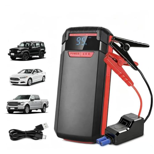 Image of Jump Starter Power Pack (8.0L Petrol/6.0L Diesel), 12V Car Battery Booster