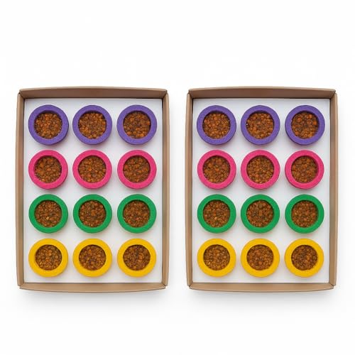 Image of Colorful Dhoop Cup Set | 4 Colours & 4 Fragrances | 24 Pieces | Sambrani Dhoop Cups for Pooja | Dhoop Cup Incense for Home, Temple & Festive Rituals