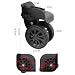 Luggage Replacement Wheels, Swivel Spinner Caster, Repair Parts for Suitcase, Set of 2 Black