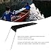 Xcello Foldable Waterproof Kayak Sun Shade Canopy, for Boat, Canoe, and Fishing, Oxford with Easy Installation(54.7inch-Black)