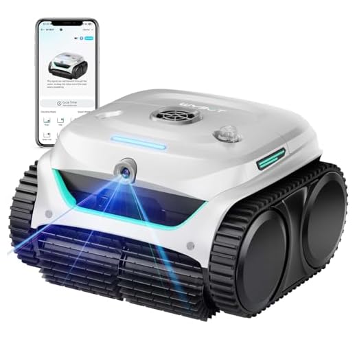 (2025 New) WYBOT C2 Vision Robotic Pool Vacuum with AI Camera, Ultra-Fine Filtration Pool Cleaners for Inground Pools, Comprehensive 8 Mode, Wall Climbing, Brushless Motor, Smart Navigation, White