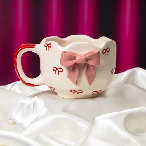 Image of Rarejoy Bow Theme Gift Hamper for Her | Cute Bow Mug, Aesthetic Diary & Greeting Card | Romantic Gift for Women, Girls | Perfect for Valentine's Day, Birthday, Farewell, Women's Day, Anniversary 3In1