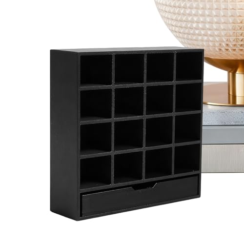 Naqqios Librería para casa de muñecas, accesorio estantería ligera de 12 rejillas, estantería miniaturas y almacenamiento – para aficionados niños niñas regalos cumpleaños fiestas casa interior