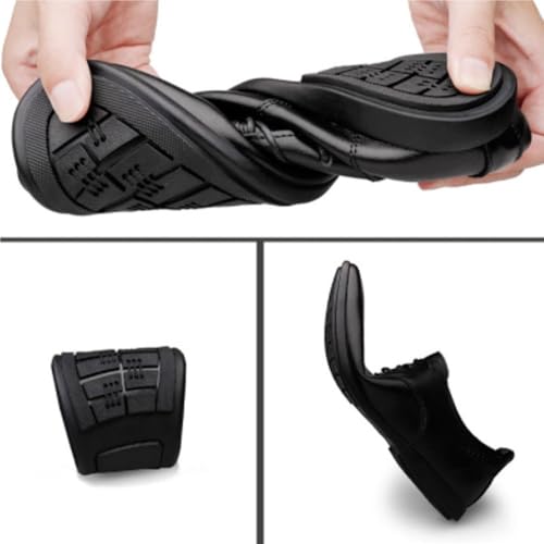 Dress Oxford Formal Shoes for Men Breathable Prom Wedding Tuxedo Non Slip Rubber Sole Slip Resistant Anti-Slip Working3