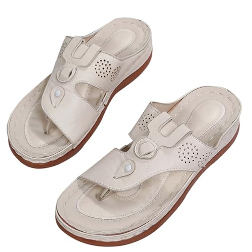 MHNFGDSE Sandalias Ortopédicas para Mujer Verano Corrector De Dedos Juanete Cómodas Chanclas Cómodo Transpirable Sandalias Ortopédicas Correctoras De Juanetes con Soporte De Arco,D,37EU