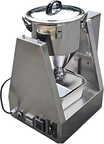 DFGGFB Lab Powder Mixer, Food-grade 304 Stainless Steel Dry Powder Granule Mixing Machine with Timer & Speed Control, 360° Tumbling for Food Industry (20L)