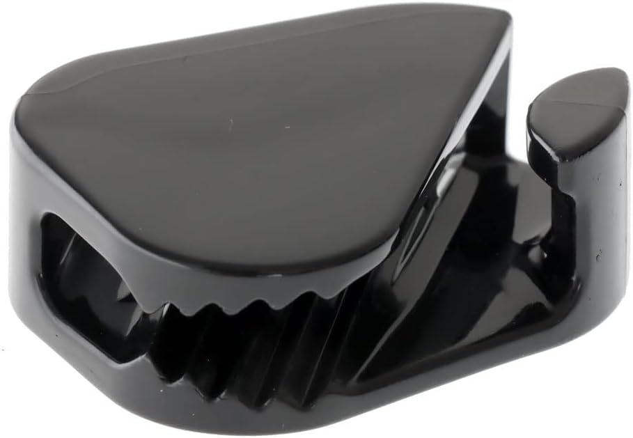 ClamCleat Nylon Loop Marine Boat Cleat - For 3-6mm Ropes (Black)