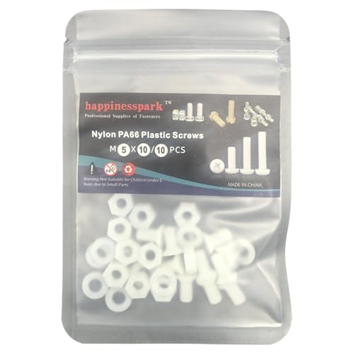 Vis cruciformes métriques M5X10 nylon anti court-circuit pour assemblage de circuits