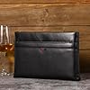 Balidiya Genuine Leather Clutch Bag for Men Handbag Wrist Bag Business Large Purse Envelope Bag #5