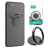 ICHECKEY 2 PCS Finger Ring Stand 360° Rotation Cell Phone Ring Stand Holder Grip Kickstand Universal Mobile Phone Ring for iPhone X 8 7 Plus 6S 6, Samsung Galaxy S6 S7 S8 S8 Plus, Note, LG