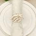 HONGYAN 6pcs / lot Exquis Sandin Bague Bague Table Décoration Gold Feuille Serviette Boucle Alliage Anneau Dîner Party Mariage (Color : Rose Gold)