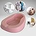 Vakly Bedpan - Smooth Contoured Stackable - Easy to Clean - Quality Construction - for Bed-Bound/Bedridden Patient - Women and Men