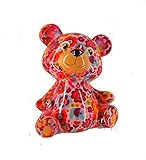 Die Keramik-Tiere sind teilweise handbemalt oder mit Papier belegt und anschließend gebrannt. An den Standflächen sind Filzunterlagen angebracht.