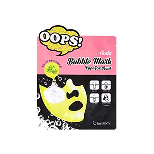 [berrisom] Soda Bubble Mask Pore Tox Fruit 5ea 18ml