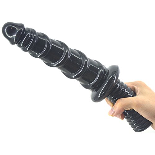 Masturbation et massage de l'anus sans effort avec ce gode noir