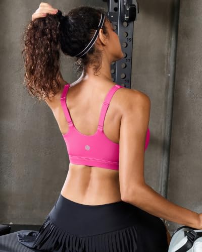 Image of RUNNING GIRL Adjustable Sports Bras for Women High Support,Full Coverage Molded Cup Sports Bra High Impact Workout Gym