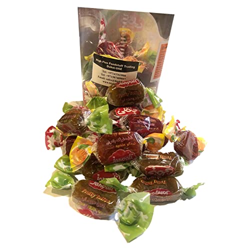 Jangali (Lavashak) Fruit Bar Toffee- Pack of 2- Natural Fruity Roll Ups Candy Infused with Cherry Apple and Apricot Delights- Sour Soft Bulk Toffees- Perfect for Snacking & Sharing- 300g