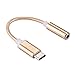 Pixel 2 to 3.5mm Headphone Audio Jack Adapter, XIIVIO Type USB C to 3.5mm Stereo Aux Microphone Connector Cable with DAC Hi-res Chip for Pixel 2/XL,HTC, Moto Z, Essential PH-1 and Other USB Devices