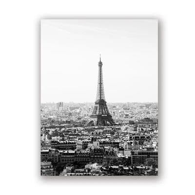 Toile Paris noir et blanc impression haute definition 60x90