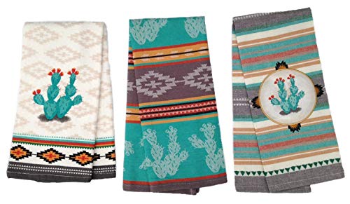 Simply Southwest R3870, R3878, R3877 Cactus Kitchen Towels Set Of 3 cover