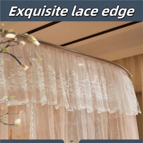 Retractable Mosquito Net Canopy for Bed, Floor-Standing Home Protection, Advanced Insect Shield, Perfect for Bedroom Use, Adjustable and Easy to Install