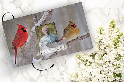 Image of Cardinals Celebration of Life Funeral Guest Book for Memorial Service