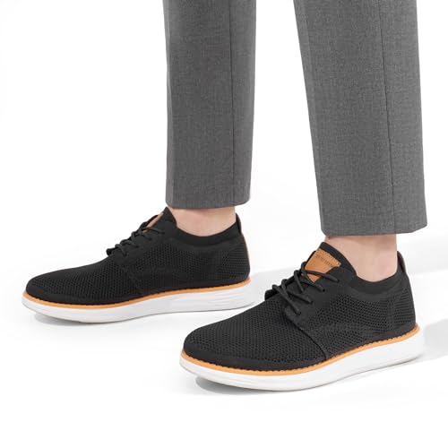 Bruno Marc B195-2A1AV02-G12MK-02FF4G Mens Aireaseⅰ Mesh Sneakers Oxfords Lace-Up Lightweight Casual Walking Shoes thumb #5