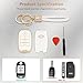 PIFOOG Key Fob Cover for Kia Optima Soul Sportage Sorento Forte Rio Niro Accessories Bling Keychain Soft TPU Car Keys Case Shell 4 Buttons Protector Girly Women Cute White Gold