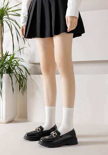 Irisbear Crew Socks for Women Bamboo Viscose Quarter Crew Socks Aesthetic Soft Lightweight Ankle Dress Socks4