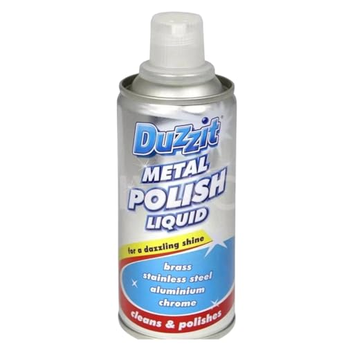 Metal Polish Spray Kit Liquid Metal Cleaner for Chrome, Aluminium, Brass, Steel, Copper Restores Shine, Removes Tarnish & Rust Multi-Surface Metal Cleaning Solution 120ml