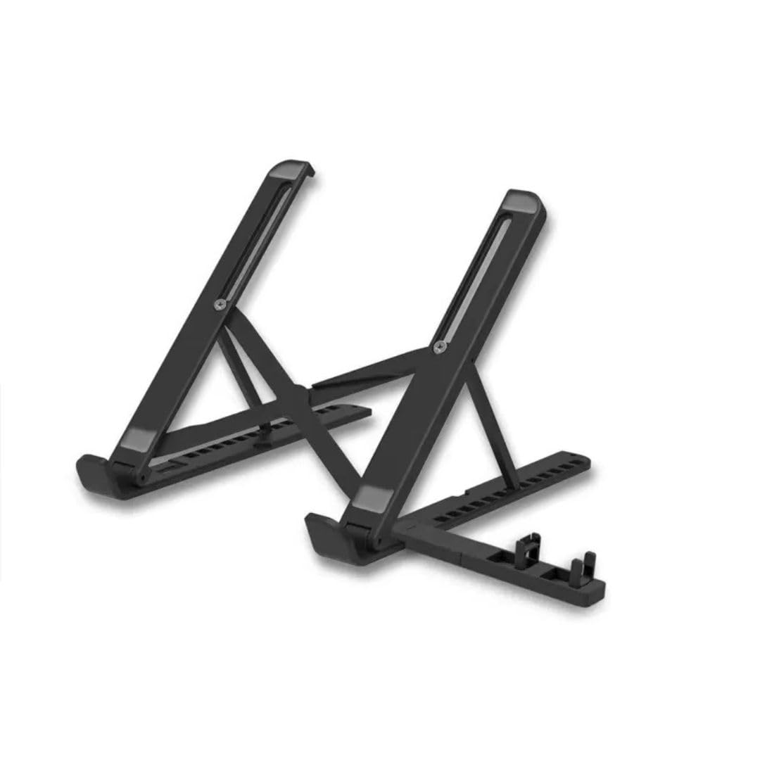 notebook and macbook stand plastic material.for 15.6 notebook stand tablet desk stand articulated black