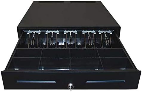 OSCAR Value Your Business Point of Sale POS Cash Drawer OCH-460 Automatic-Open with Bell, RJ11 Printer interface, Status Mirco Switch Enabled, Black Color