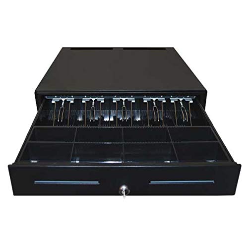 OSCAR Value Your Business Point of Sale POS Cash Drawer OCH-460 Automatic-Open with Bell, RJ11 Printer interface, Status Mirco Switch Enabled, Black Color