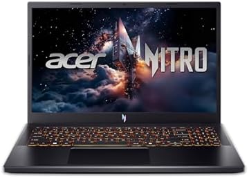 acer Nitro V Gaming Laptop | Intel Core i9-13900H Processor | NVIDIA GeForce RTX 5060 Laptop GPU | 15.6" FHD IPS 165Hz Display | 16GB DDR4 | 1TB Gen 4 SSD | Wi-Fi 6 | Backlit KB | ANV15-52-98KV