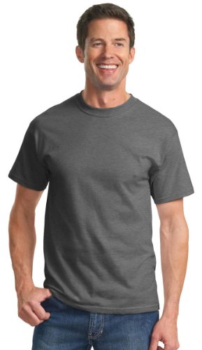 Port & Company - Tall Essential Tee. PC61T Dark Heather Grey