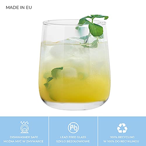 Verre a Eau Verre Soda Verre à Gin Tonic | 300 ml | Lot de 6 | Verres à Soft Drink Jus Transparent Verre Cocktails Gobelet | Sécurité au Lave Vaisselle | Collection Emma – Image 5