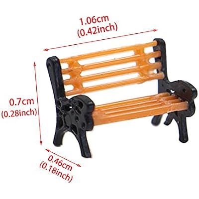 10pcs Park Benches Model Train 1:150 Bench 1.06cm or 0.42inch Chair Settee N Scale Railway Layout New