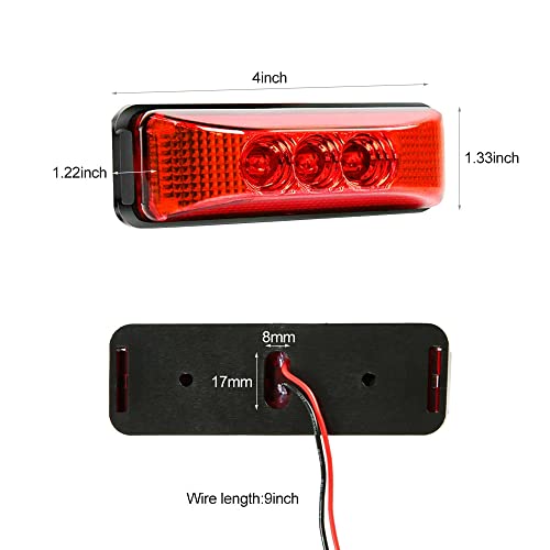 2 Peças Led Luz De Freio De Freio Licença Luz Traseira Luz De Pisca Amarela Luz De Freio Para Caminh