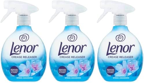 Lenor Crease Releaser Spray Removes Creases in Fabric. Spring Awakening Scent, Package of Three, 3 x 500ml image 2
