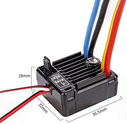 Miniatura 2 de Controlador electrónico de velocidad para coche RC 110 impermeable cepillado ESC 1060 60A WP-1060-RTR