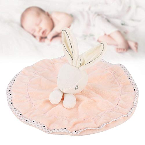 Baby Comfort Blanket,Soft Velvet Bunny Doll Security Blankie Baby Sleeping Appease Toy Baby Soothing Towel Placating Wipes (Pink) #TOP2