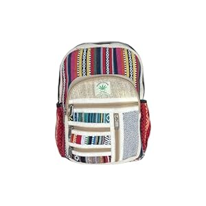 Small cotton and hemp backpack, trekking backpack, traveling backpack, Nepali backpack, Himalayan backpack(BAG-001-SM)