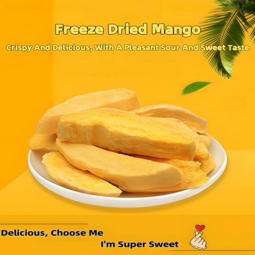Freeze Dried Mango, Freeze-Dried Fruit, 141g/5Oz Exquisite Canned, Dehydrated Mango, No Sugar, Dried Mango, Super Food Snack - Thumbnail 3