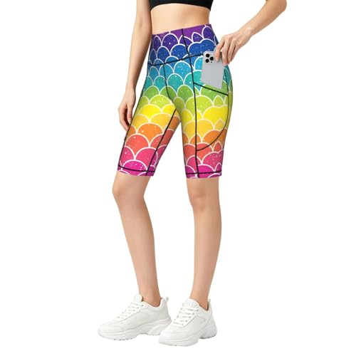 Pantalon de yoga doux arc-en-ciel stylé pour l'entraînement en gym et le quotidien décontracté
