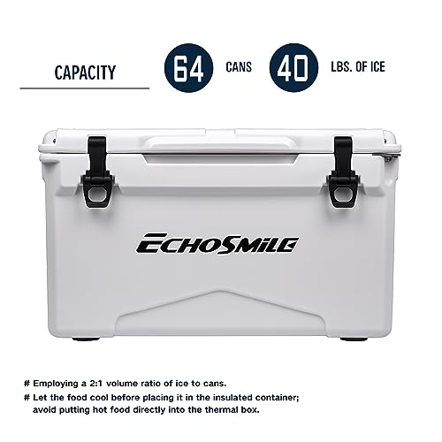 Image of EchoSmile 25 /30 /35 /40 /60 /75 Quart Rotomolded Cooler, Built to Stand up to The Rigors of The Journey