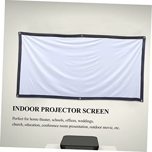Pantalla de proyector de poliéster sin arrugas que soluciona los reflejos en interior 6